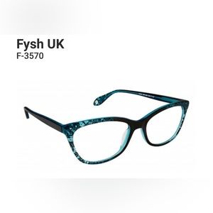 FYSH Eyewear Frames Fysh UK- F-3570 (692 Turquoise Lace) EUC